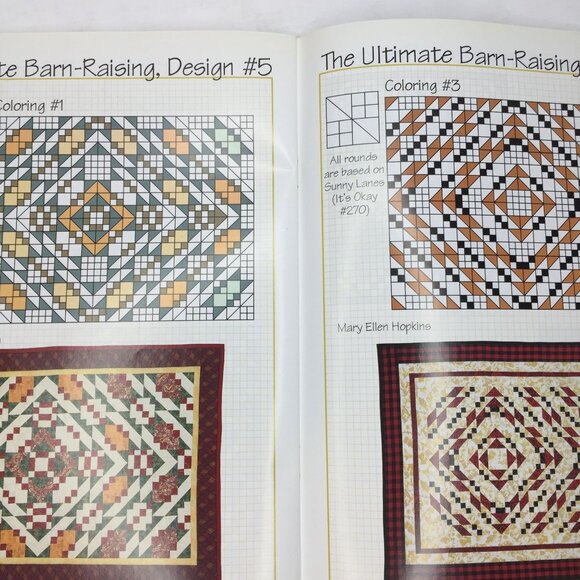 Vintage 1996 Kansas Connections #4 Mary Ellen Hopkins Quilt Design Patterns Book - Picture 7 of 9